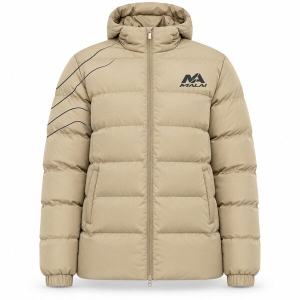 Parka Cotas en arena oscuro, vista delantera