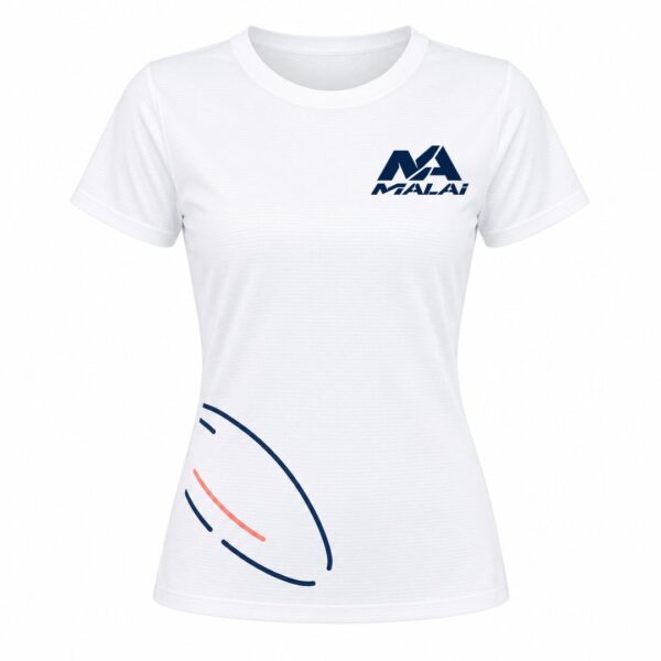 Camiseta Órbitas en blanco, vista delantera