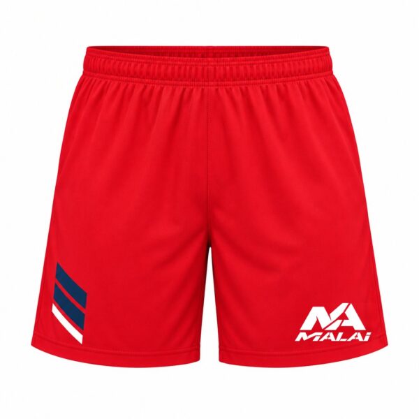 Pantalón corto Escalas en rojo, vista delantera