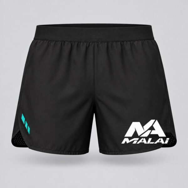 Short Vértice en negro, vista delantera