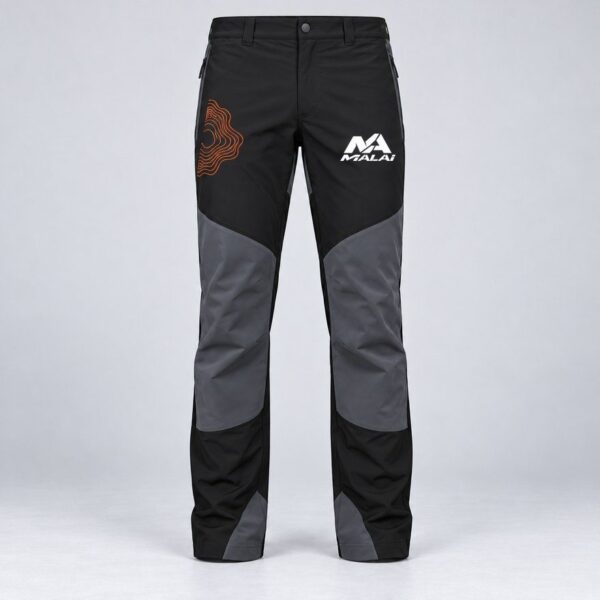 Pantalón Relieve en negro/plomo oscuro, vista delantera